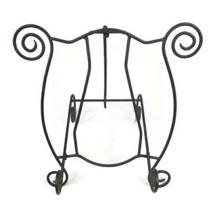 Unbranded Brown Tone Wrought Iron Tabletop Display Easel Book Artwork Photos